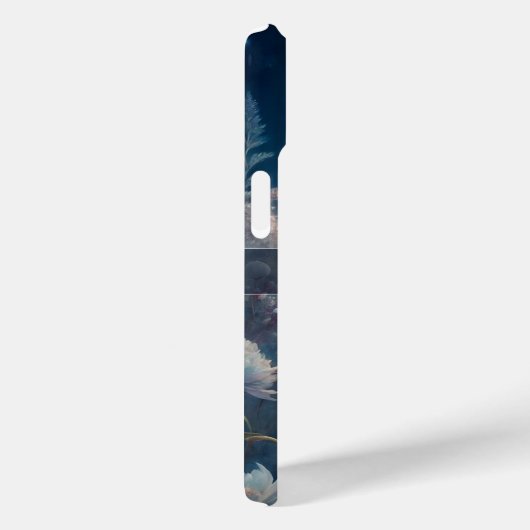 Floral Moon Magic Design withc Custom Name Case-Mate iPhoneケース (裏面 / 右)