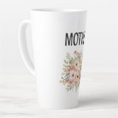 Floral 'MOTHER' Bouquet Mug カフェラテマグ (左アングル)