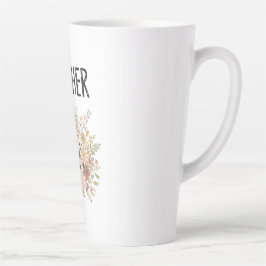 Floral 'MOTHER' Bouquet Mug カフェラテマグ