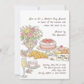 Floral Mother's Day Brunch Party 招待状 (正面)