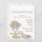 Floral Mother's Day Brunch Party 招待状 (裏面)