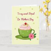 Floral Mothers Day Dessert Card カード (黄色い花)