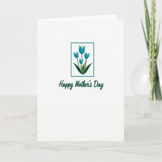 Floral Mothers Day Framed Card カード (正面)