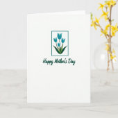 Floral Mothers Day Framed Card カード (黄色い花)