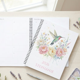 Floral Mother's Day Hummingbird Garden プランナー手帳
