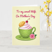 Floral Mothers Day Vessel Card カード (黄色い花)