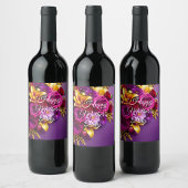 Floral Mother's Day Wine Label  ワインラベル