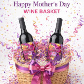 Floral Mother's Day Wine Label  ワインラベル