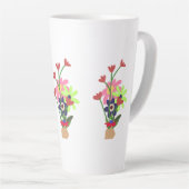 floral mug  カフェラテマグ (右アングル)