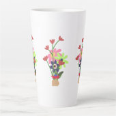 floral mug  カフェラテマグ (正面)