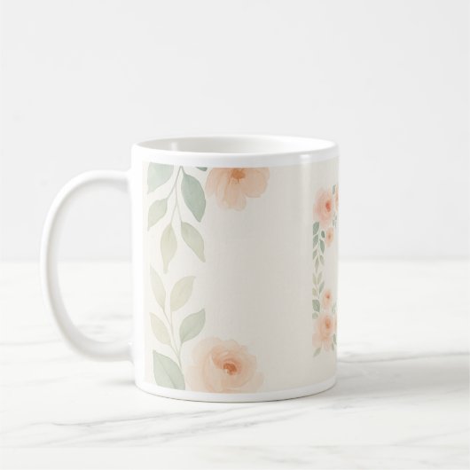 Floral Mug コーヒーマグカップ (左)
