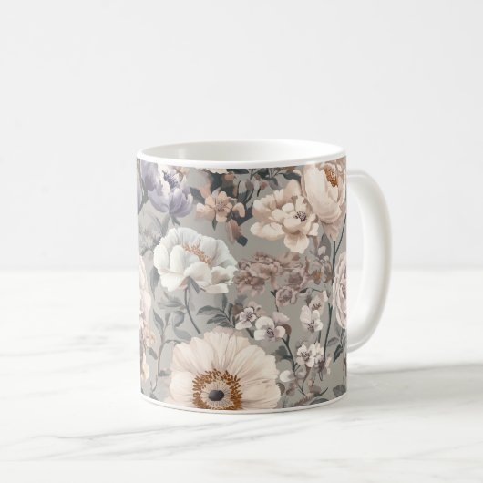 Floral Mug コーヒーマグカップ (正面右)