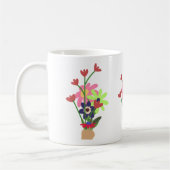 floral mug  コーヒーマグカップ (左)