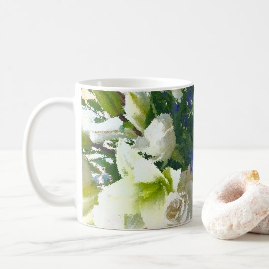 Floral Mug コーヒーマグカップ (ドーナツ)