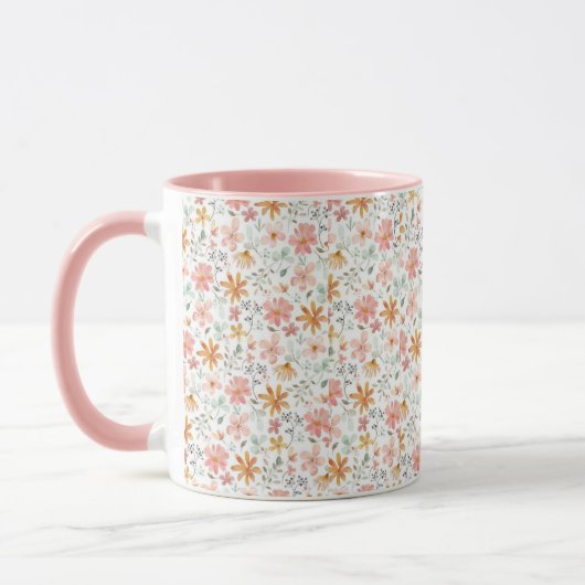 Floral mug マグカップ (左)