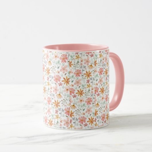 Floral mug マグカップ (正面右)