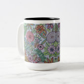 Floral Mug 2 ツートーンマグカップ (正面左)