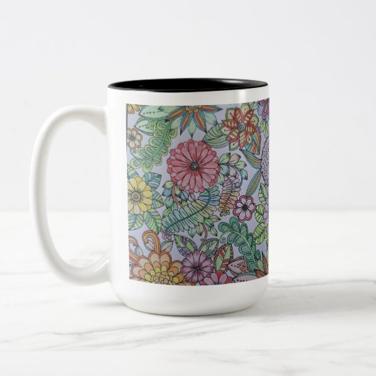 Floral Mug 2 ツートーンマグカップ (左)