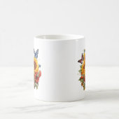 Floral Mug, Sunflower mug コーヒーマグカップ (中央)