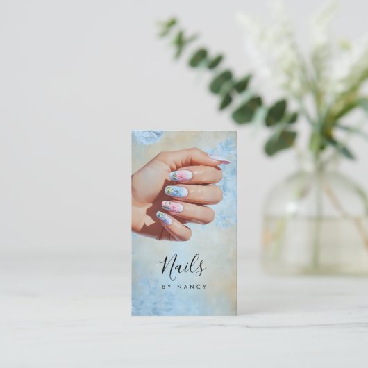 Floral Nail Art Pastel  名刺 (スタンド正面)
