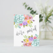 Floral New Home Address Moving Announcement (スタンド正面)