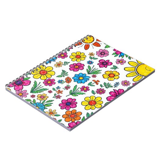 floral notebook ノートブック (左側)