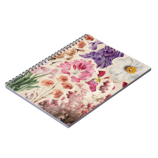 Floral Notebook ノートブック (左側)