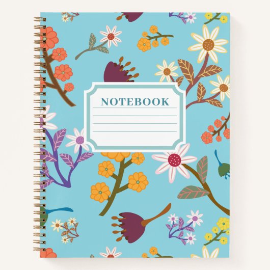 Floral Notebook ノートブック (正面)