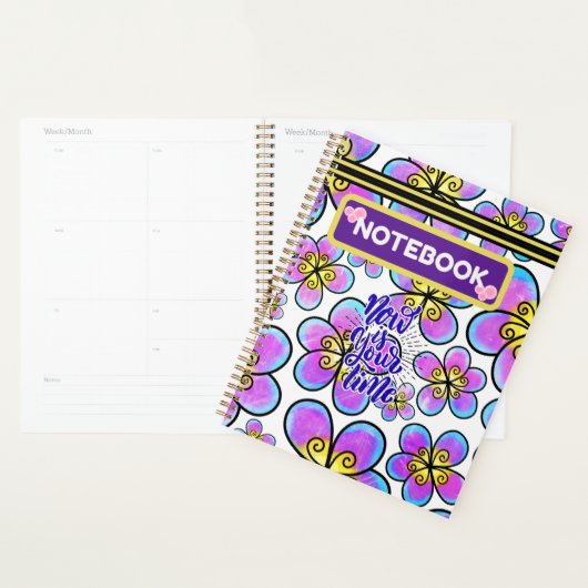 Floral Notebook プランナー手帳 (ディスプレー)