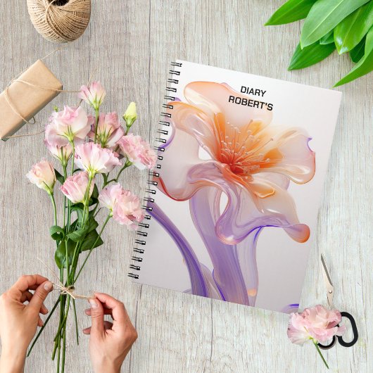 Floral notebook, gift for florists, flower notes ノートブック