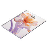 Floral notebook, gift for florists, flower notes ノートブック (左側)
