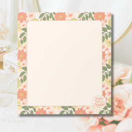 Floral Notepad - Joyful Moments Thankful Heart ノートパッド