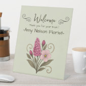 Floral Notes & Daily Planning-florist 台座サイン (インサイチュ)