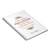 Floral Nurse Preceptor Thank You Mentor Gift ノートブック (右側)