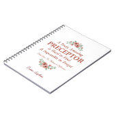 Floral Nurse Preceptor Thank You Mentor Gift ノートブック (左側)