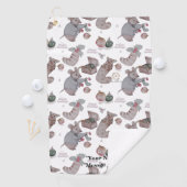 Floral Nursery print towel ゴルフタオル (インサイチュ)