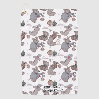 Floral Nursery print towel ゴルフタオル