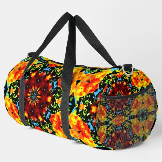 Floral Orange ダッフルバッグ (右コーナー)