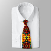 Floral Orange ネクタイ (タイ)