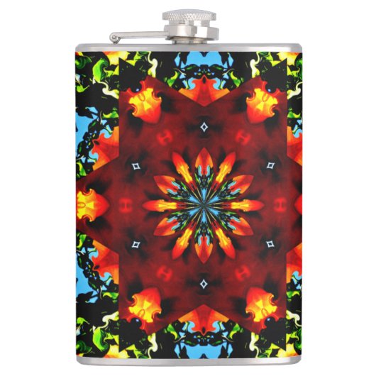 Floral Orange フラスク (正面)