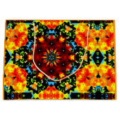 Floral Orange ラージペーパーバッグ (正面)