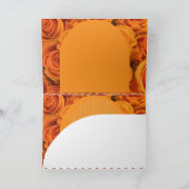 Floral Orange Yellow Mother's Day Diva Card サンキューカード (内部)