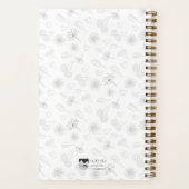 Floral Outline Notebook ノートブック (裏面)