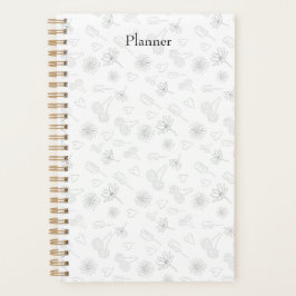 Floral Outline Planner プランナー手帳