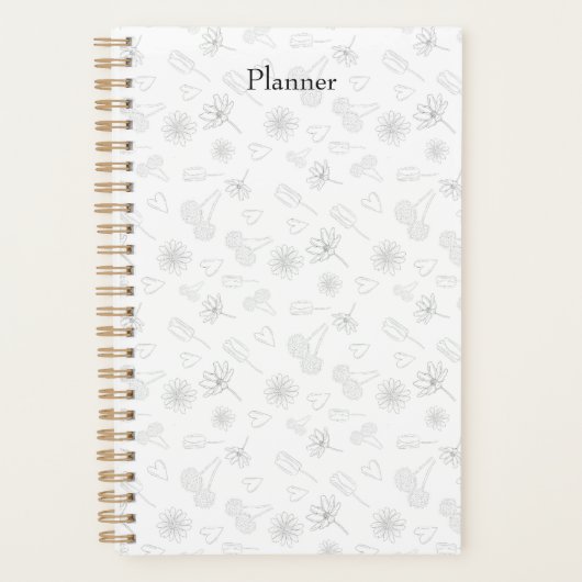 Floral Outline Planner プランナー手帳 (正面)