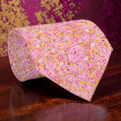 Floral Paisley Pattern Custom Necktie ネクタイ