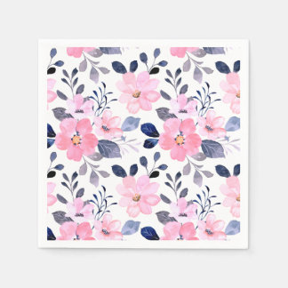 Floral Paper Cocktail Napkins スタンダードカクテルナプキン