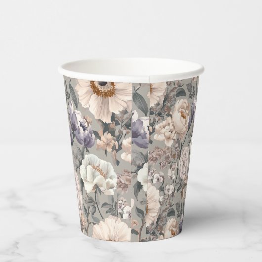 Floral Paper Cup 紙コップ (右)