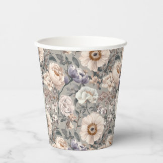 Floral Paper Cup 紙コップ