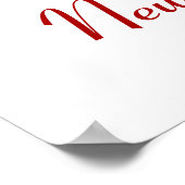 Floral Paper Cuts - White Double Happiness ポスター (角)